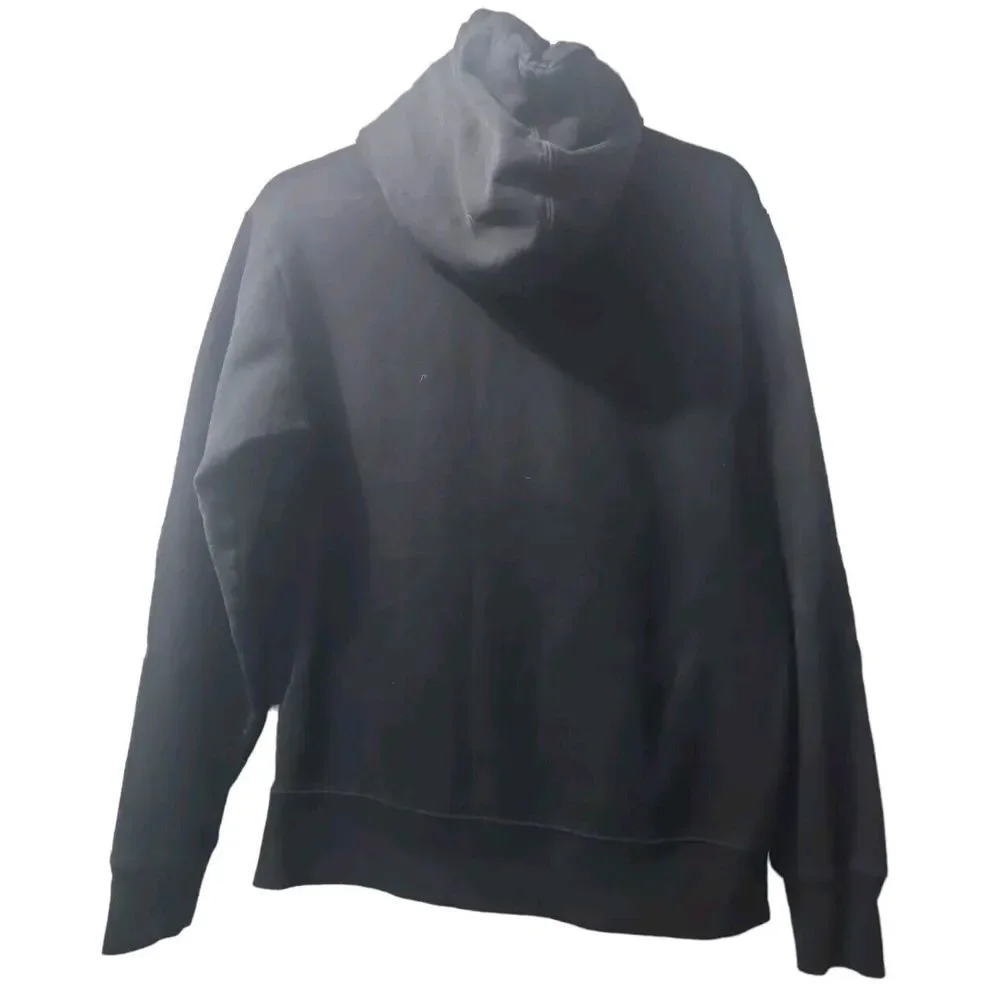 The North Face Hoodie Men's Small Black/Yellow Lettering‎